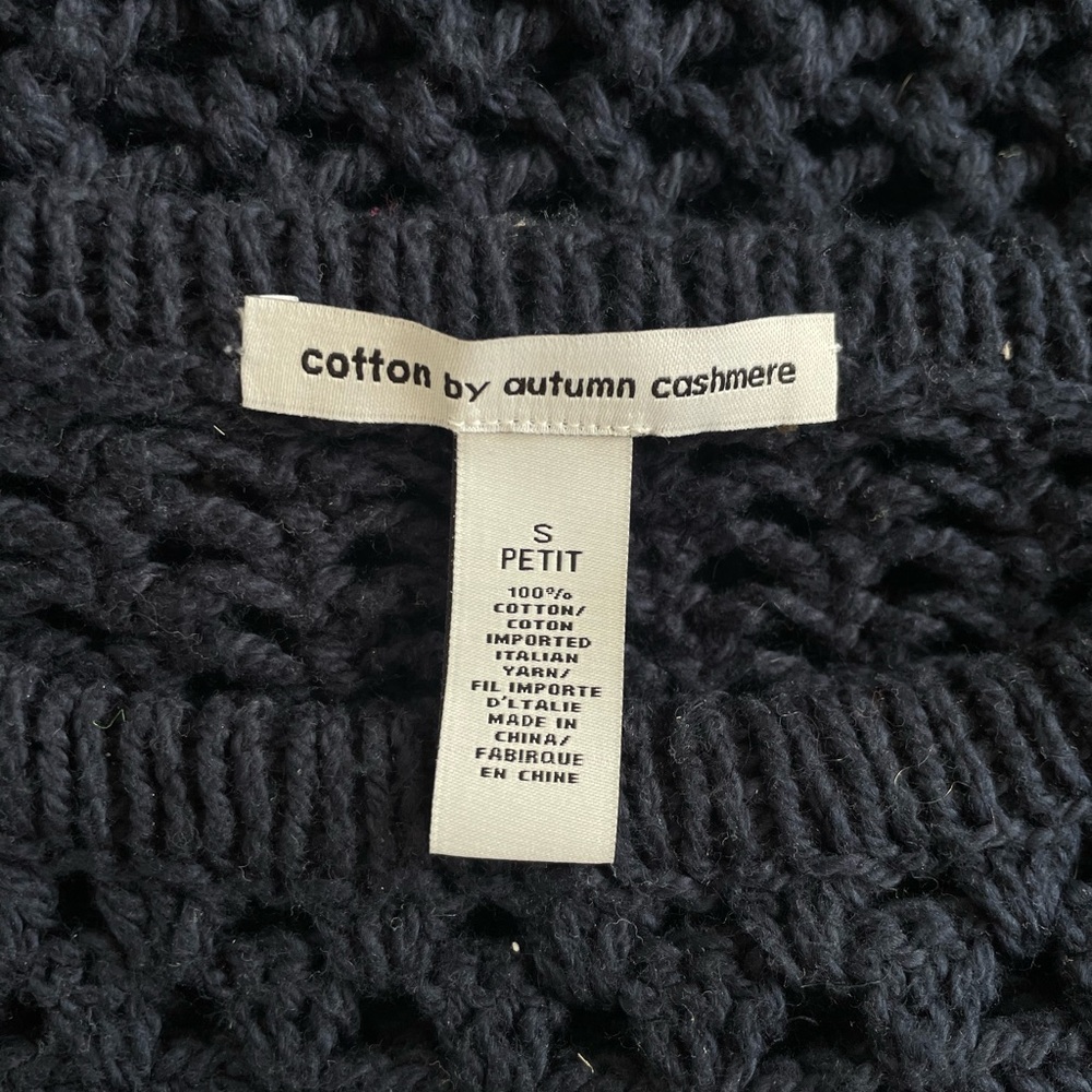 Cotton by Autumn Cashmere Crochet Sweater - Picture 4 of 4